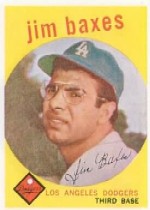1959 Topps Baseball Cards      547     Jim Baxes RC